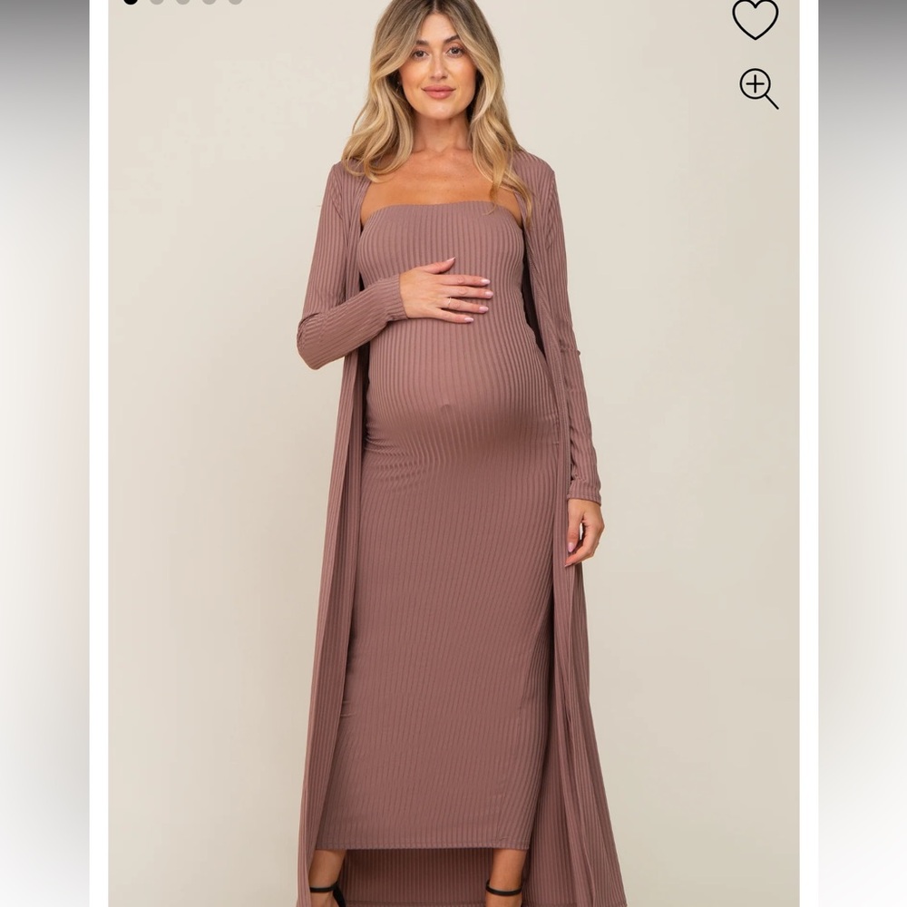 Pink Blush Maternity wedding or event dress